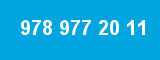 978 977 20 11 978 977 20 11